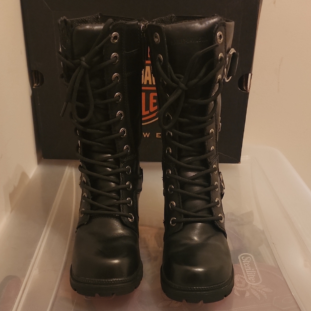 Harley-Davidson Black Combat Boots